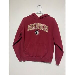 Colosseum Athletics Youth Size XL 20 Red Seminoles Hoodie Embroidered Graphic